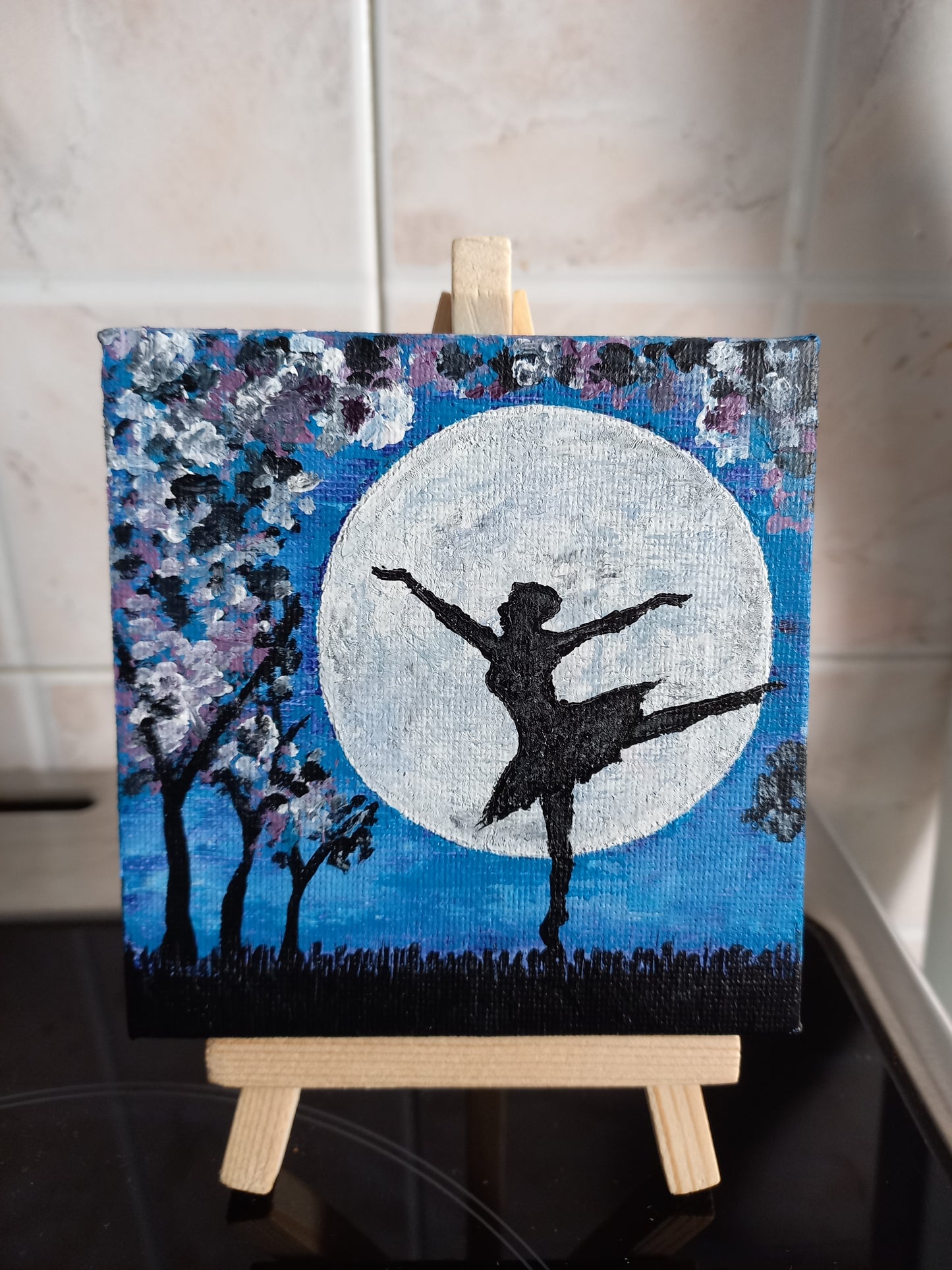 Πίνακας σε καμβά 10x10εκ. - BALLERINA