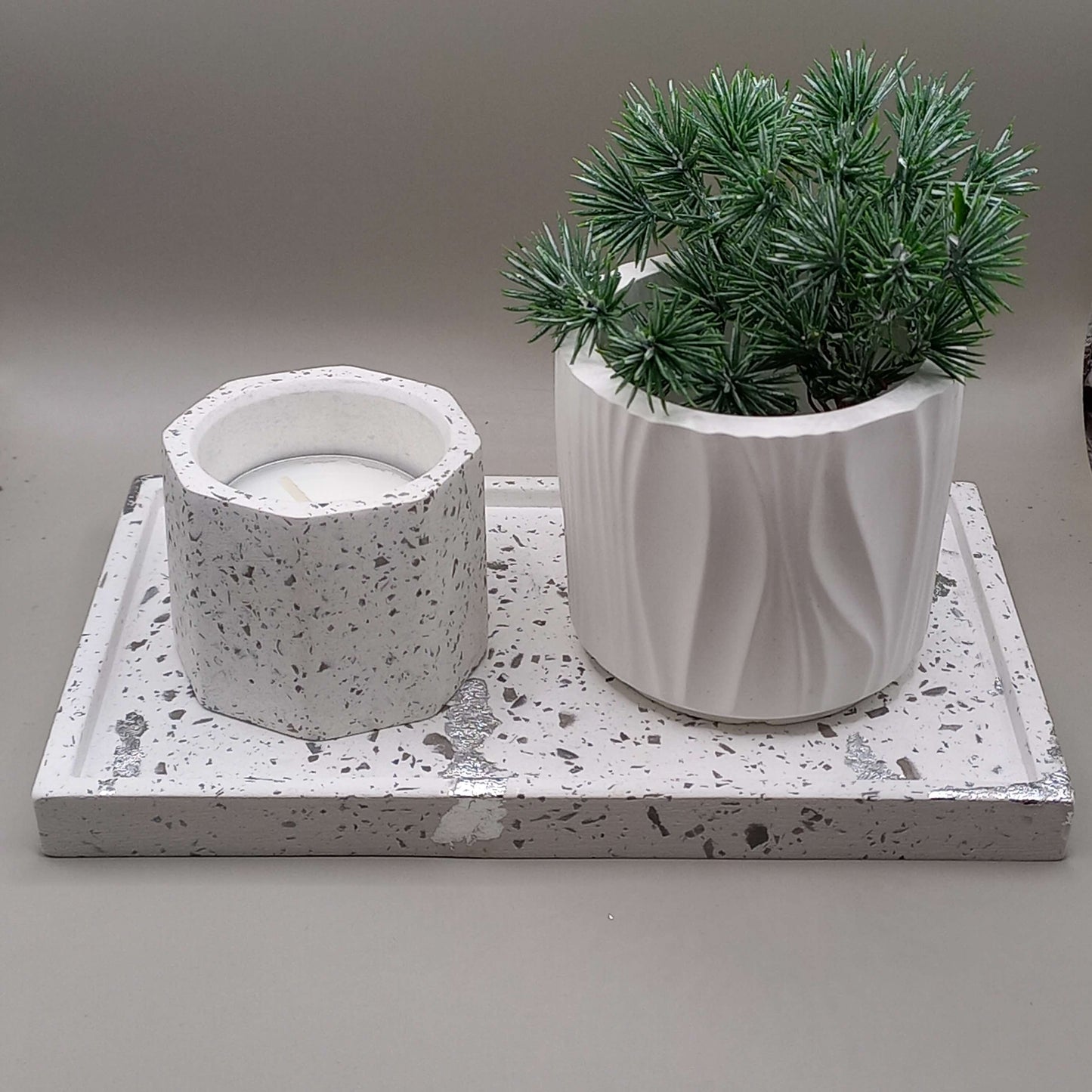 Δίσκος "Rectangle" - ΛΕΥΚΟ/ΓΚΡΙ