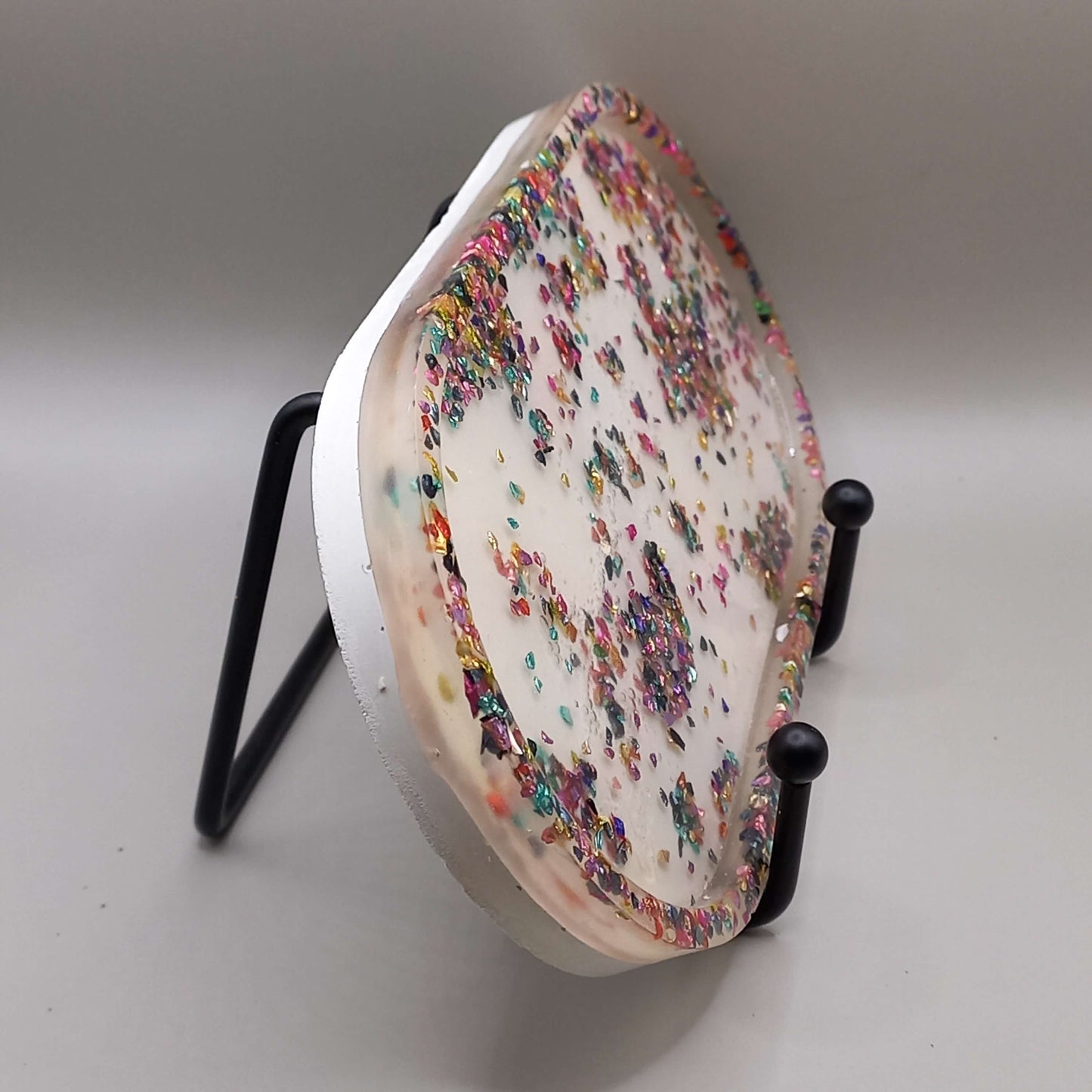 Δίσκος "Oval" - ΥΓΡΟ ΓΥΑΛΙ/ΛΕΥΚΟ-ΠΟΛΥΧΡΩΜΟ