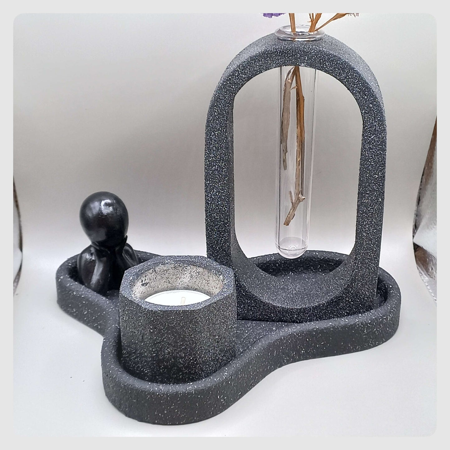 Βάζο "Arch" - ΜΑΥΡΟ/ΓΡΑΝΙΤΗΣ