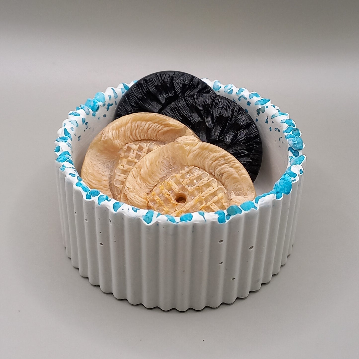 Μπωλ "Jewel" - ΛΕΥΚΟ/ΤΥΡΚΟΥΑΖ