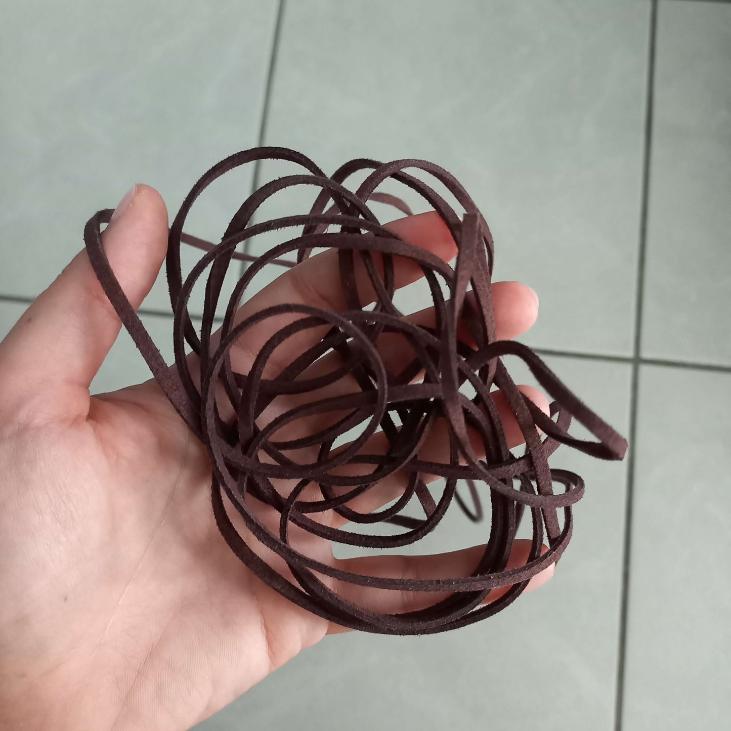 (JW): Κορδόνια συνθετικό δέρμα (suede)