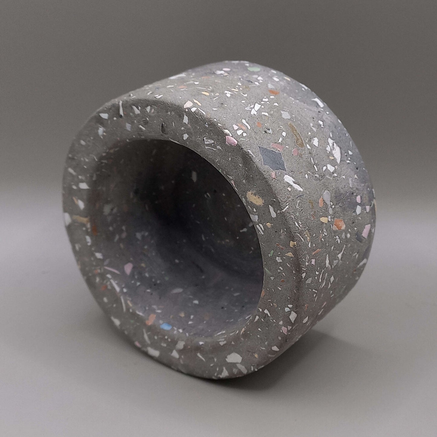 Κασπώ "Round" - ΓΚΡΙ (terrazzo19)