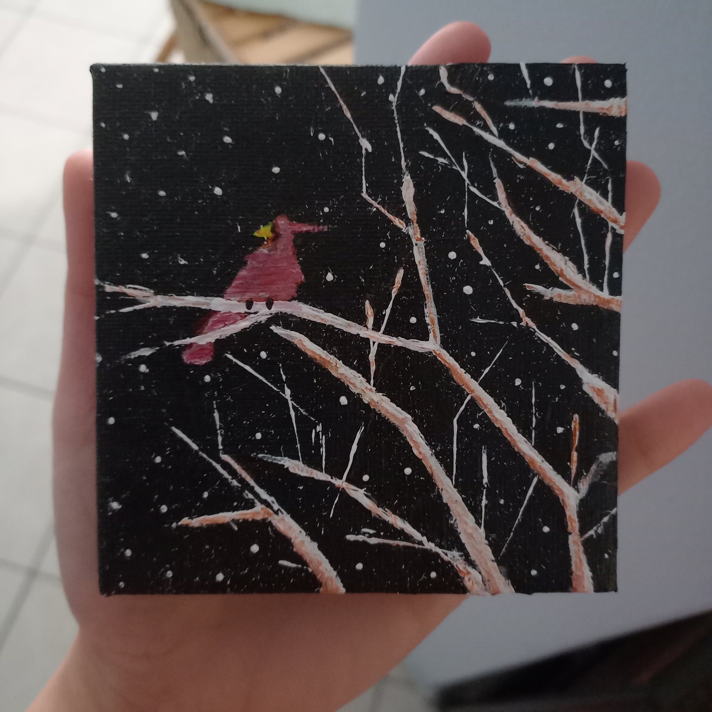 Πίνακας σε καμβά 10x10εκ. - SNOW