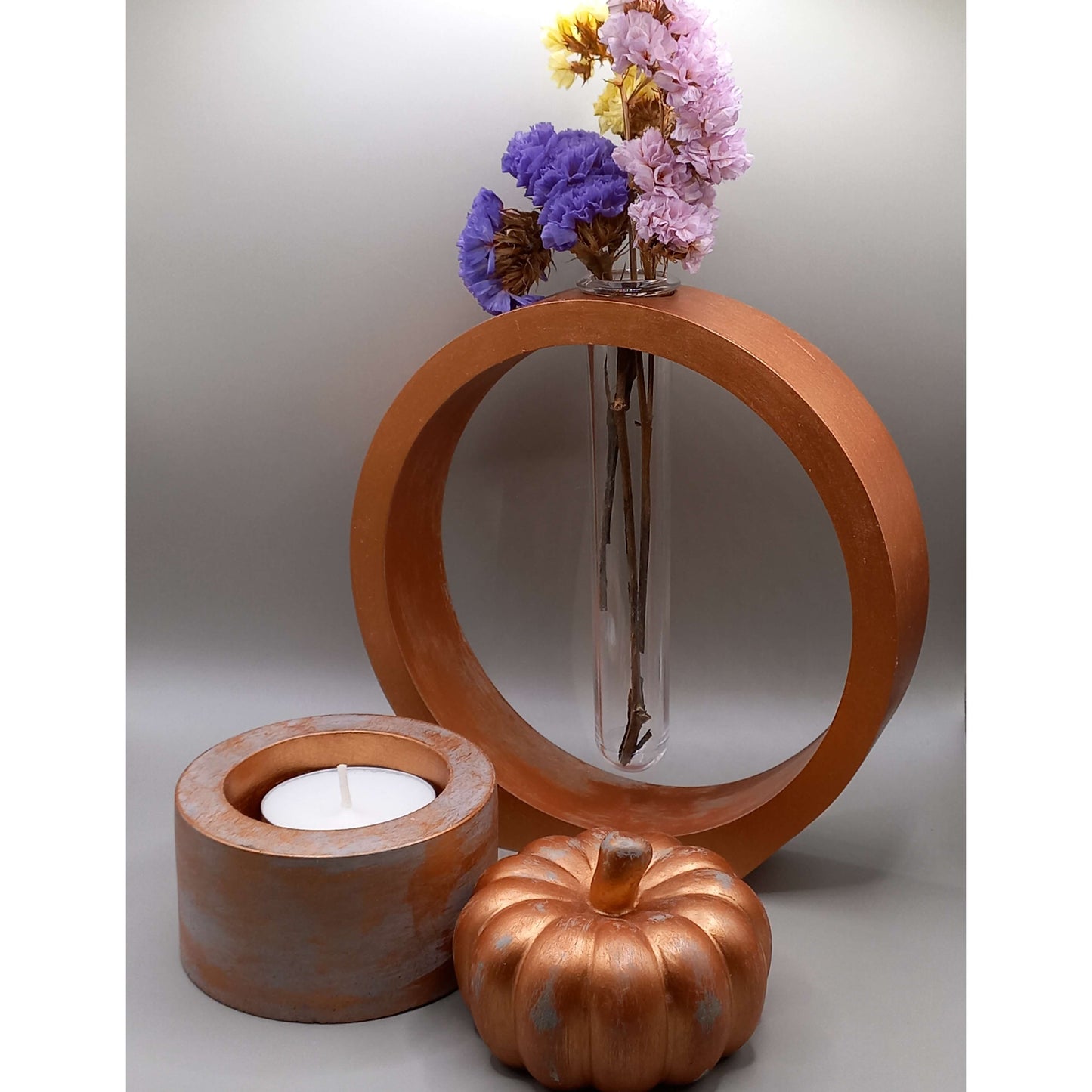 Διακοσμητικό "Pumpkin" - ΧΑΛΚΙΝΟ/ΓΚΡΙ