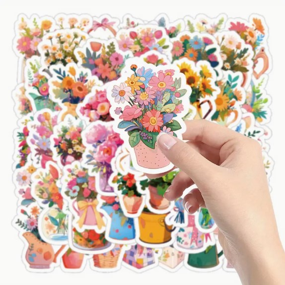 (ST) Αυτοκόλλητα "Flowers_4" (25τμχ)