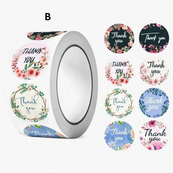 (ST): Αυτοκόλλητα "Thank You_3" (50τμχ)