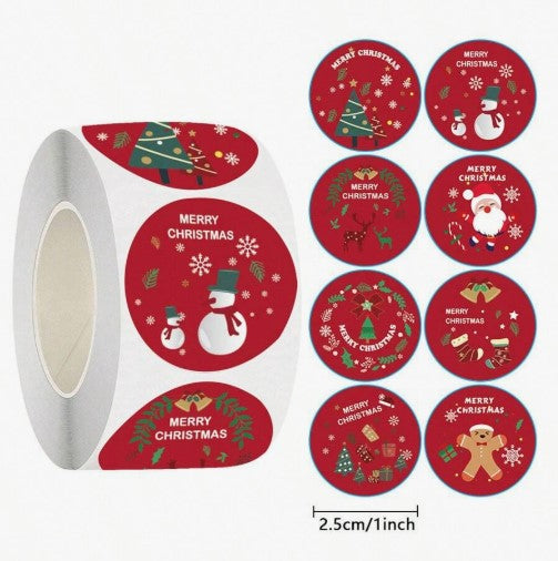 (ST): Αυτοκόλλητα "XMAS" (50τμχ)