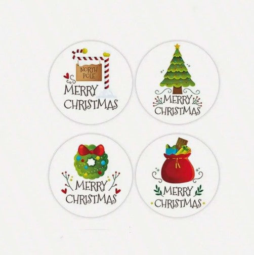(ST): Αυτοκόλλητα "XMAS" (50τμχ)