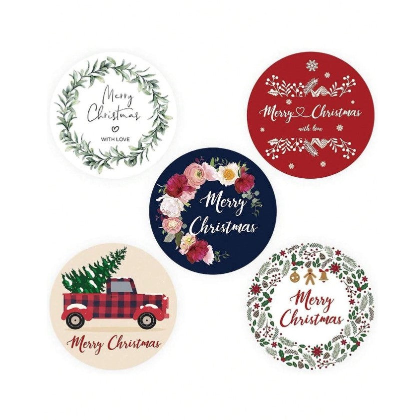 (ST): Αυτοκόλλητα "Merry Christmas"_3 (50τμχ)