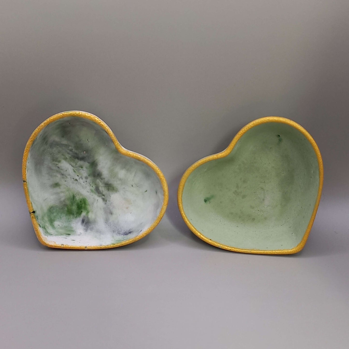 Μπωλ "Heart" - ΠΡΑΣΙΝΟ/ΧΡΥΣΟ (εφέ μαρμάρου)