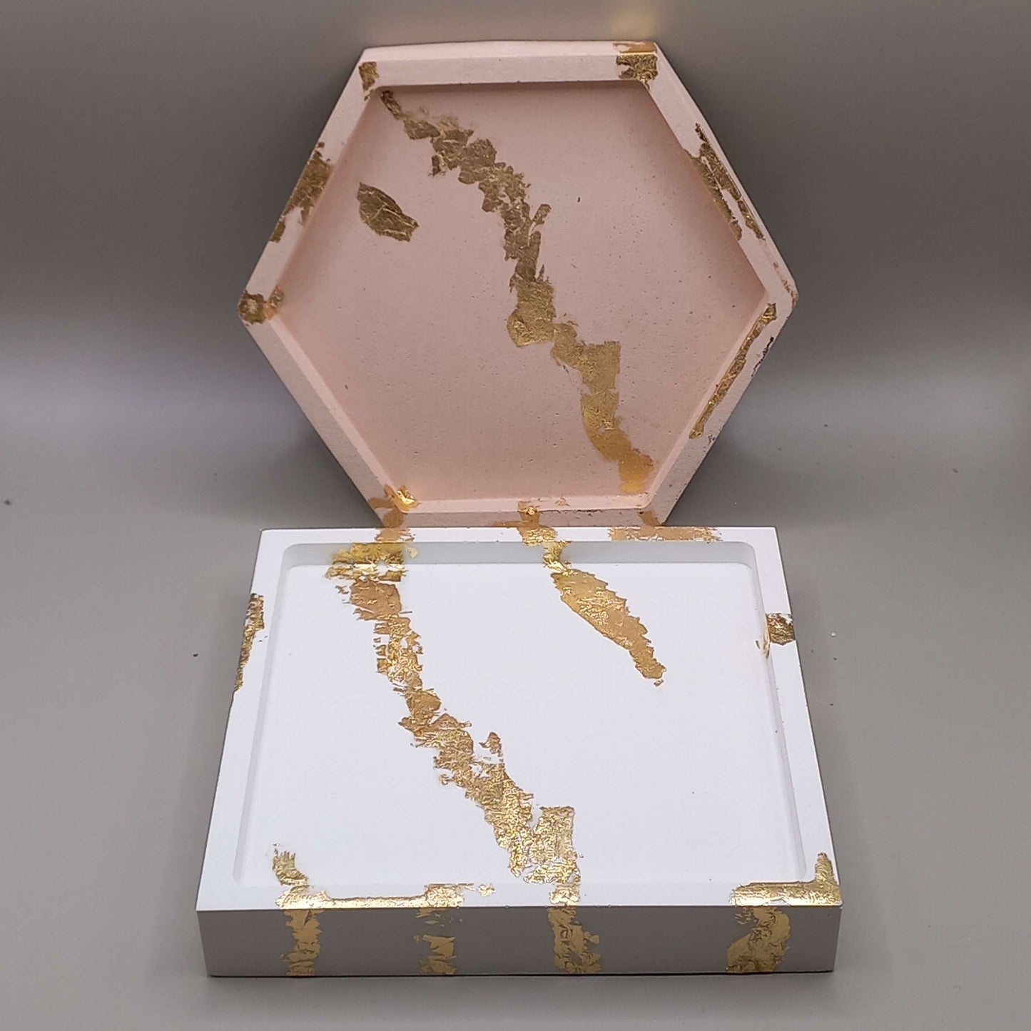 Σουβέρ - ΛΕΥΚΟ-ΜΠΕΖ/ΧΡΥΣΟ (σετ 2τμχ)