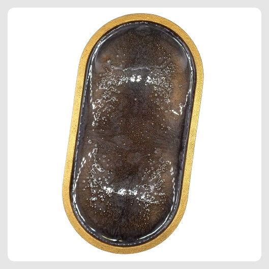 Δίσκος "Oval" - ΥΓΡΟ ΓΥΑΛΙ/ΜΑΥΡΟ-ΧΡΥΣΟ