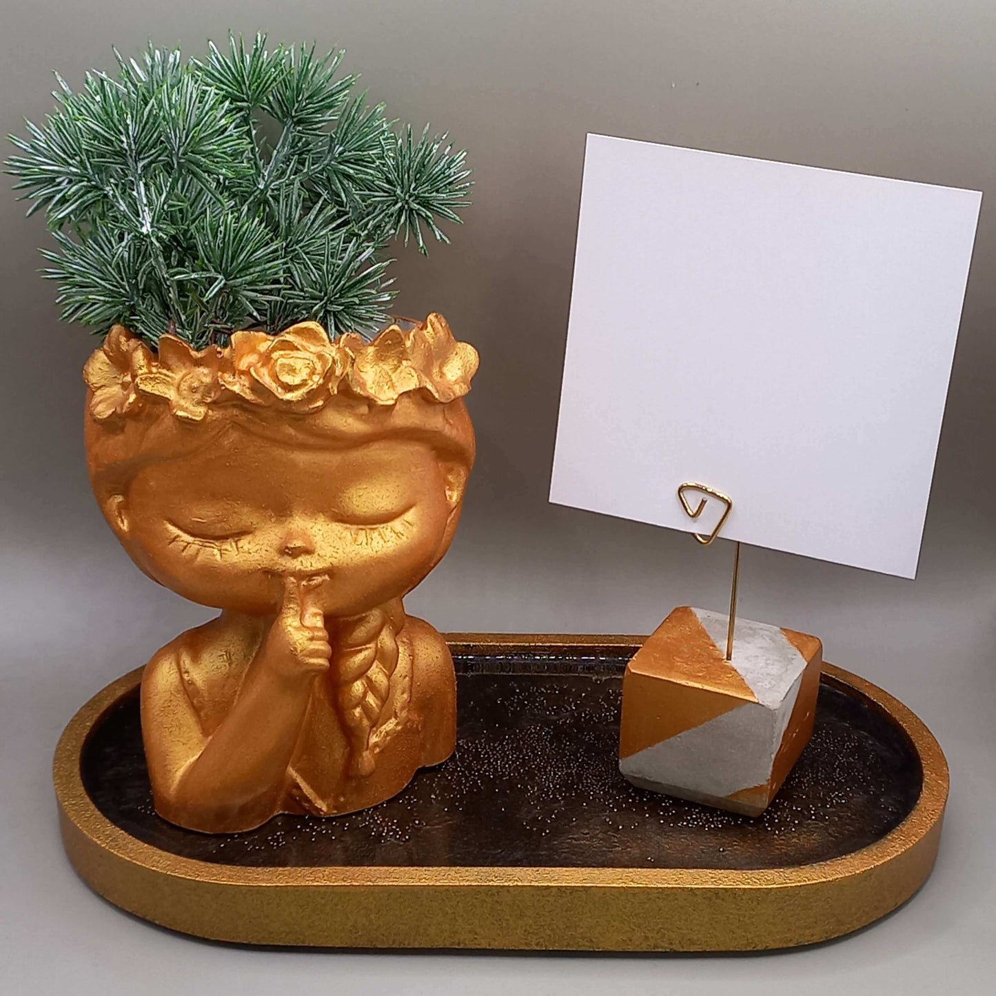 Δίσκος "Oval" - ΥΓΡΟ ΓΥΑΛΙ/ΜΑΥΡΟ-ΧΡΥΣΟ