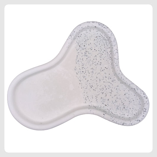 Δίσκος "Splash" - ΛΕΥΚΟ με ασημόσκονη