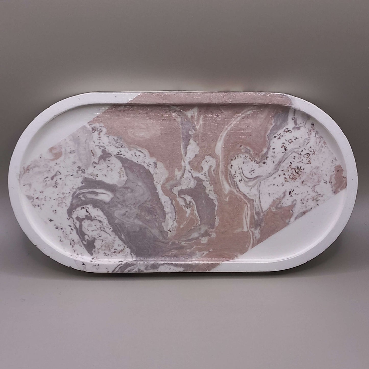 Δίσκος "Oval" - Marble DECOUPAGE (2 σχέδια)