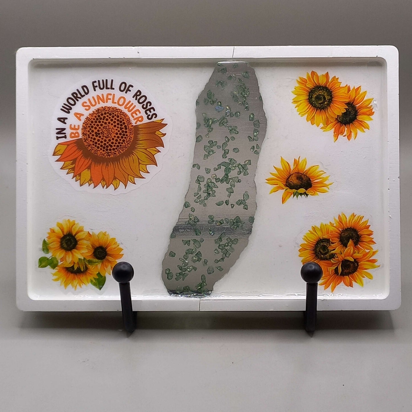 Δίσκος "Sunflowers" - ΛΕΥΚΟ/ΥΓΡΟ ΓΥΑΛΙ