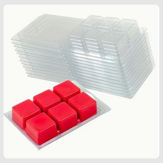 (CA): Καρτέλες για wax melts - Κύβος (σετ 5τμχ)