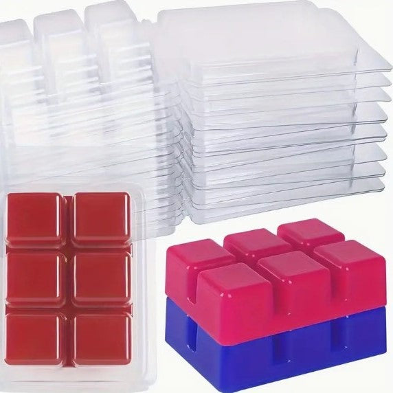 (CA): Καρτέλες για wax melts - Κύβος (σετ 5τμχ)