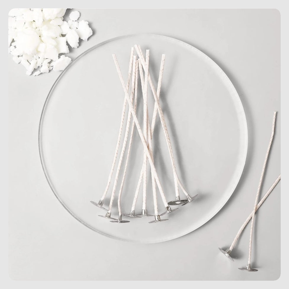 (CA): Φυτίλια ECO, κερωμένα, με βάση (ECO4-10εκ.)