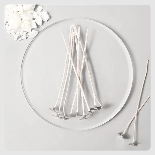 (CA): Φυτίλια ECO, κερωμένα, με βάση (ECO4-10εκ.)