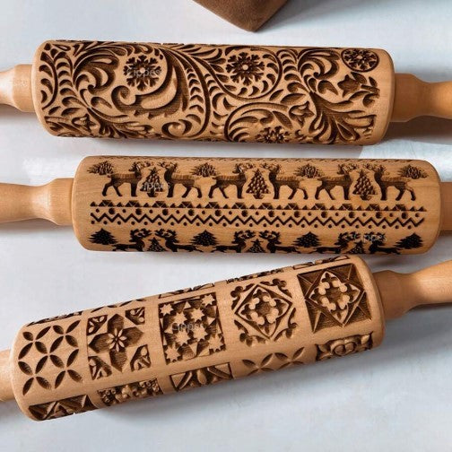 (CL): Ξύλινοι πλάστες με σχέδιο (3 επιλογές)