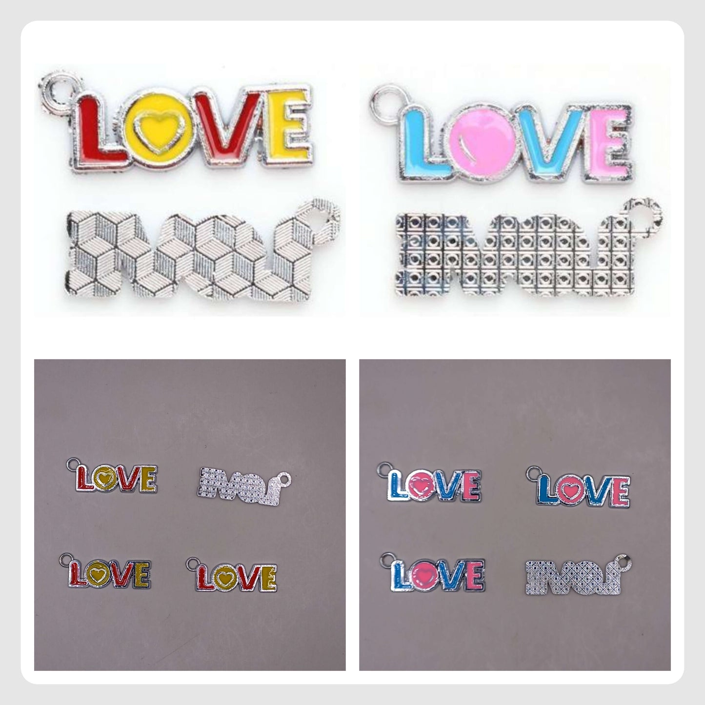 (JW): Charms "LOVE" (2 χρώματα)