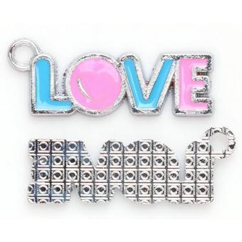 (JW): Charms "LOVE" (2 χρώματα)