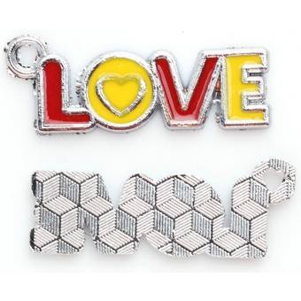 (JW): Charms "LOVE" (2 χρώματα)