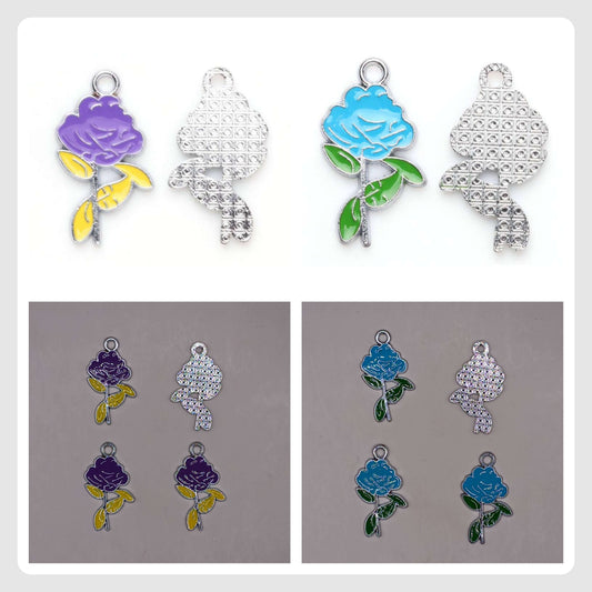 (JW): Charms τριαντάφυλλα (2 χρώματα)