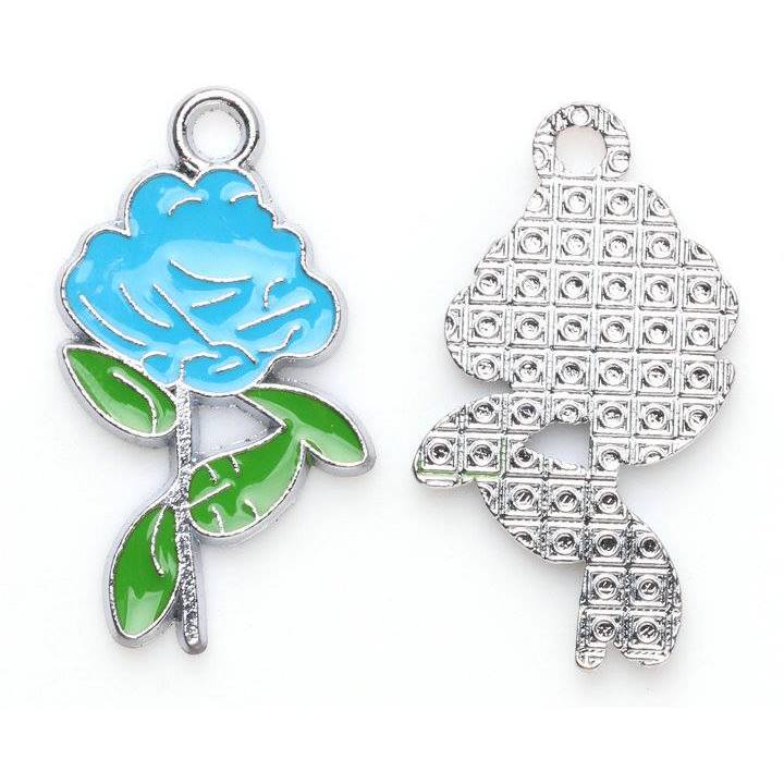 (JW): Charms τριαντάφυλλα (2 χρώματα)
