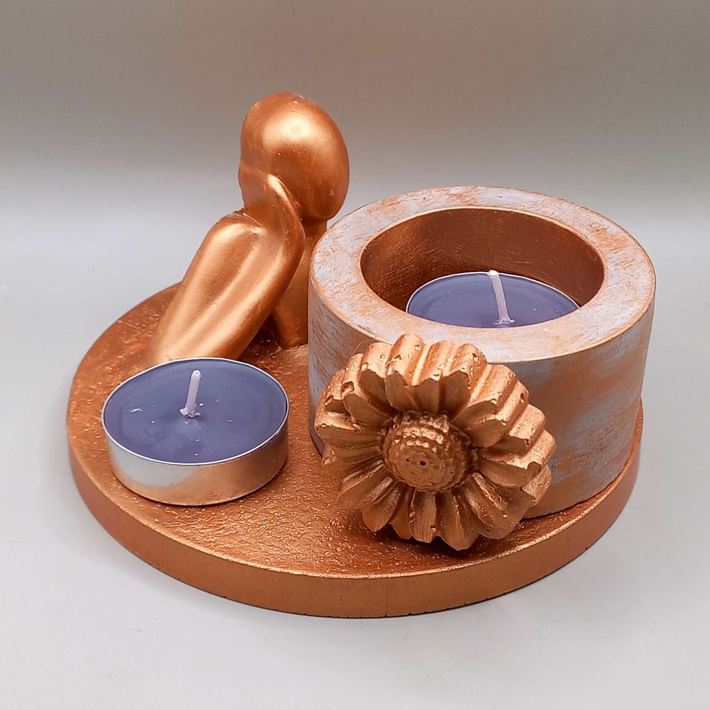 Κασπώ "Round" - ΓΚΡΙ/ΧΑΛΚΙΝΟ