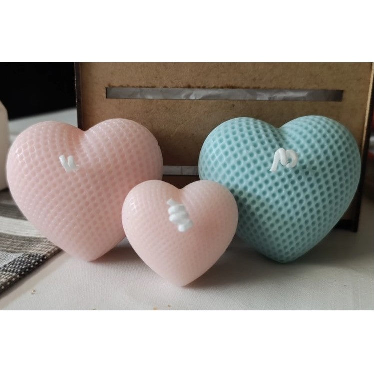 (MO): Καρδιά πλεκτή (3 μεγέθη)