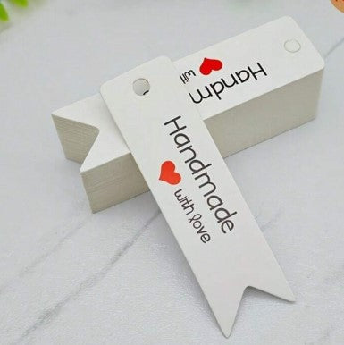 (PG): Ταμπελάκια "Handmade"-20τμχ (2 χρώματα)