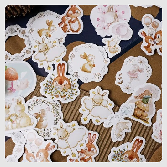 (ST) Αυτοκόλλητα "Bunnies_1" (20τμχ)