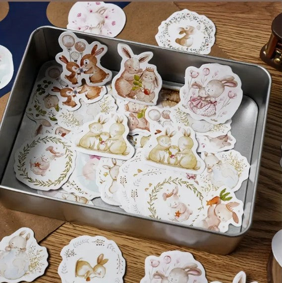 (ST) Αυτοκόλλητα "Bunnies_1" (20τμχ)