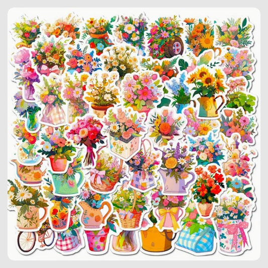 (ST) Αυτοκόλλητα "Flowers_4" (25τμχ)