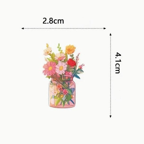 (ST) Αυτοκόλλητα "Flowers_4" (25τμχ)