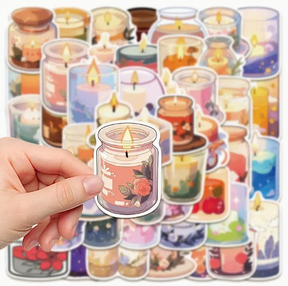(ST) Αυτοκόλλητα "Candles" (25τμχ)