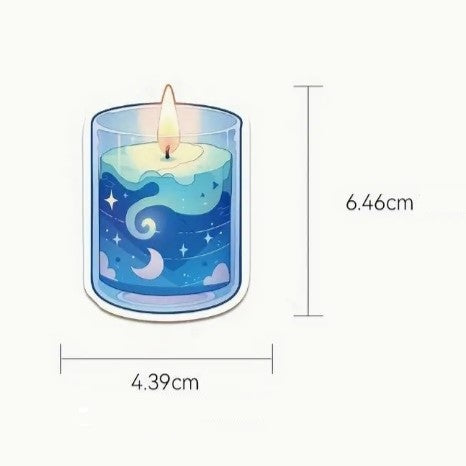 (ST) Αυτοκόλλητα "Candles" (25τμχ)