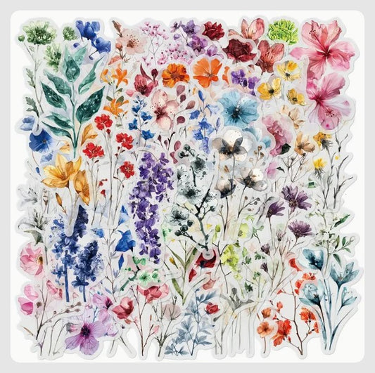 (ST) Αυτοκόλλητα "Flowers_1" (25τμχ)
