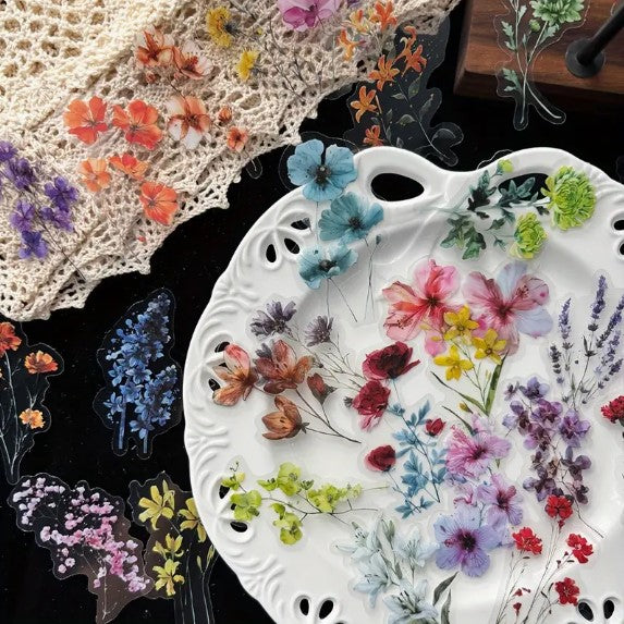 (ST) Αυτοκόλλητα "Flowers_1" (25τμχ)