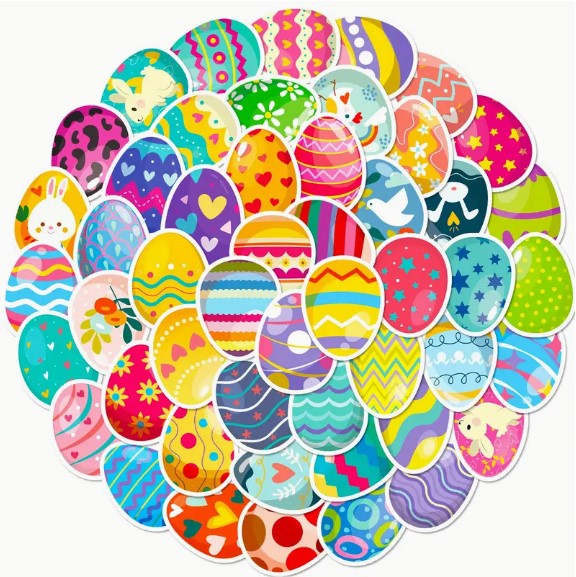 (ST) Αυτοκόλλητα "Eggs" (25τμχ)