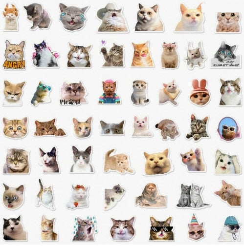 (ST) Αυτοκόλλητα "Funny Cats" (25τμχ)
