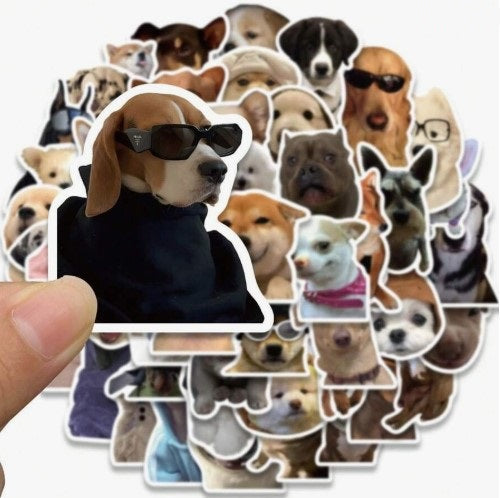 (ST) Αυτοκόλλητα "Funny Dogs" (25τμχ)