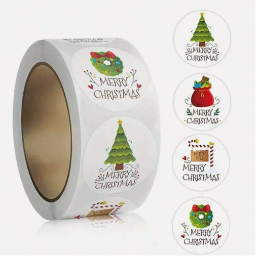 (ST): Αυτοκόλλητα "XMAS" (50τμχ)