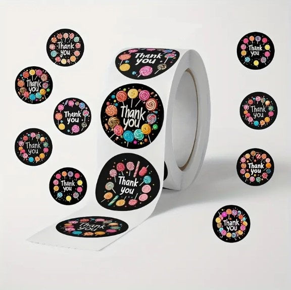 (ST): Αυτοκόλλητα "Thank You_5" (50τμχ)