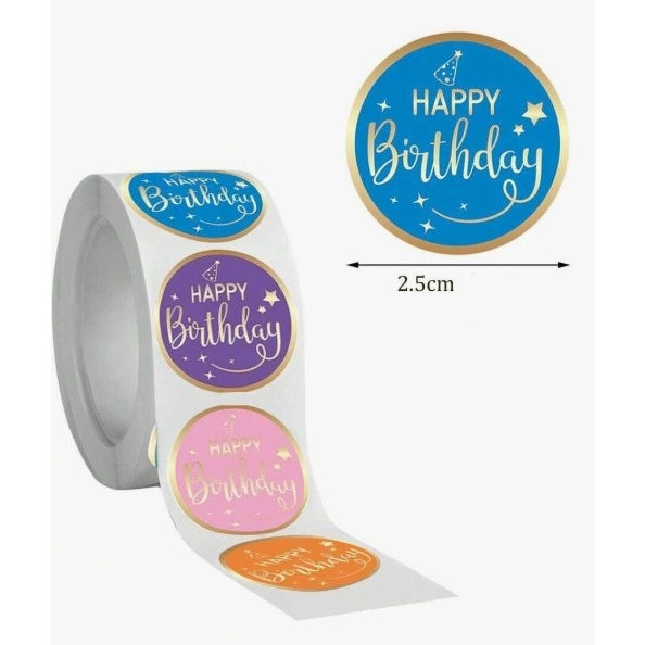 (ST): Αυτοκόλλητα "Happy Birthday_1" (50τμχ)