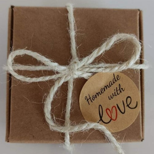 (ST): Αυτοκόλλητα "Handmade with Love" (50τμχ)