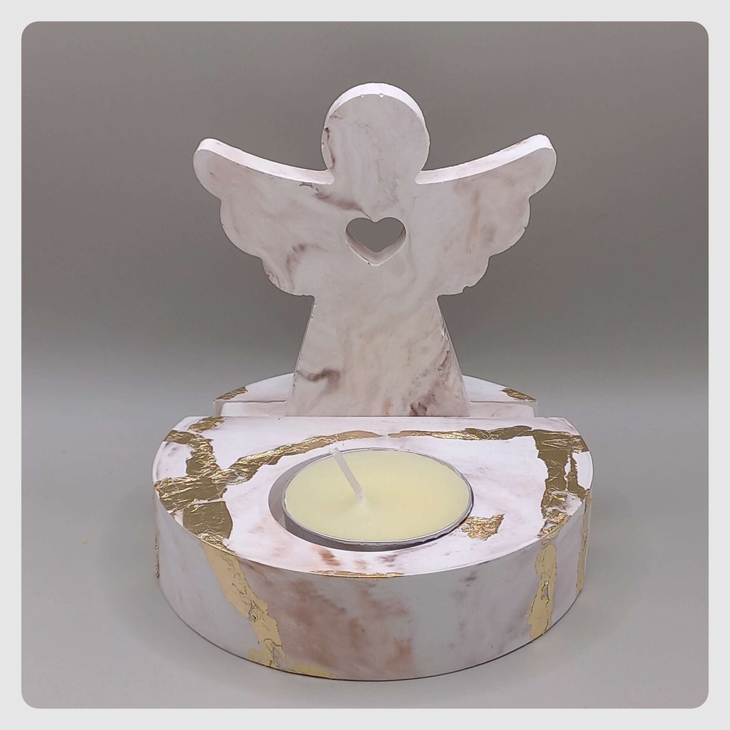 Βάση για ρεσώ "Angel" (λευκό/καφέ)